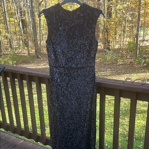 Black Sleeveless Maxi Dress for Cocktail